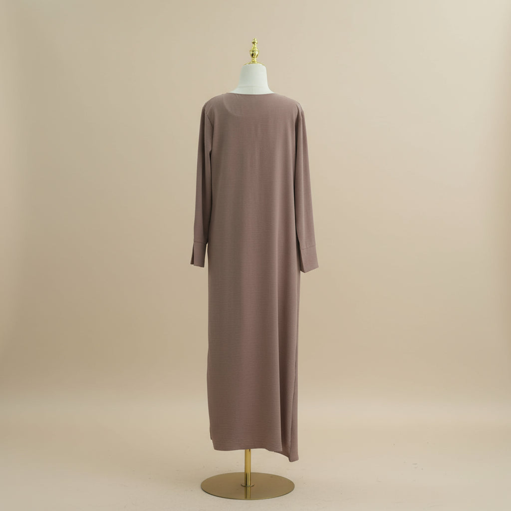 Conjunto de falda modesta y abaya abierta de dos piezas