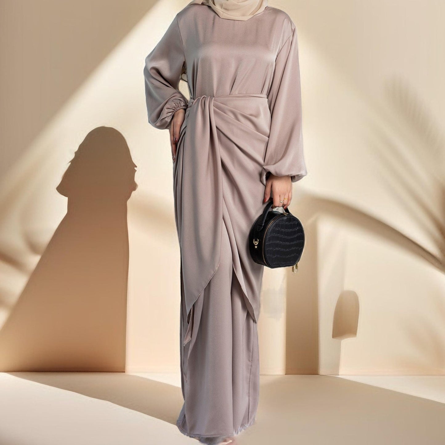 2 piece under abaya evening dress - Try Modest Limited