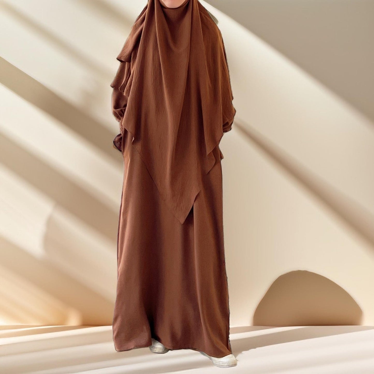 2 PC Umrah abaya/Prayer dress with khimar - Try Modest Limited 