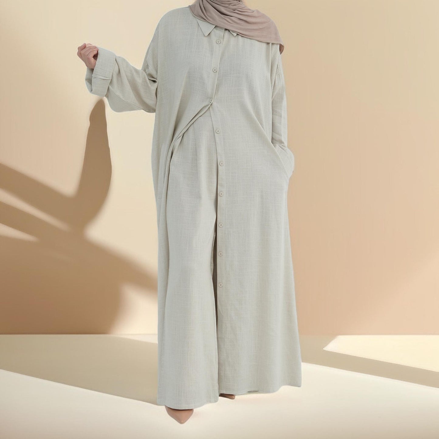 Afraa Everyday Elegance Abaya Pant Co-ord - Try Modest Limited