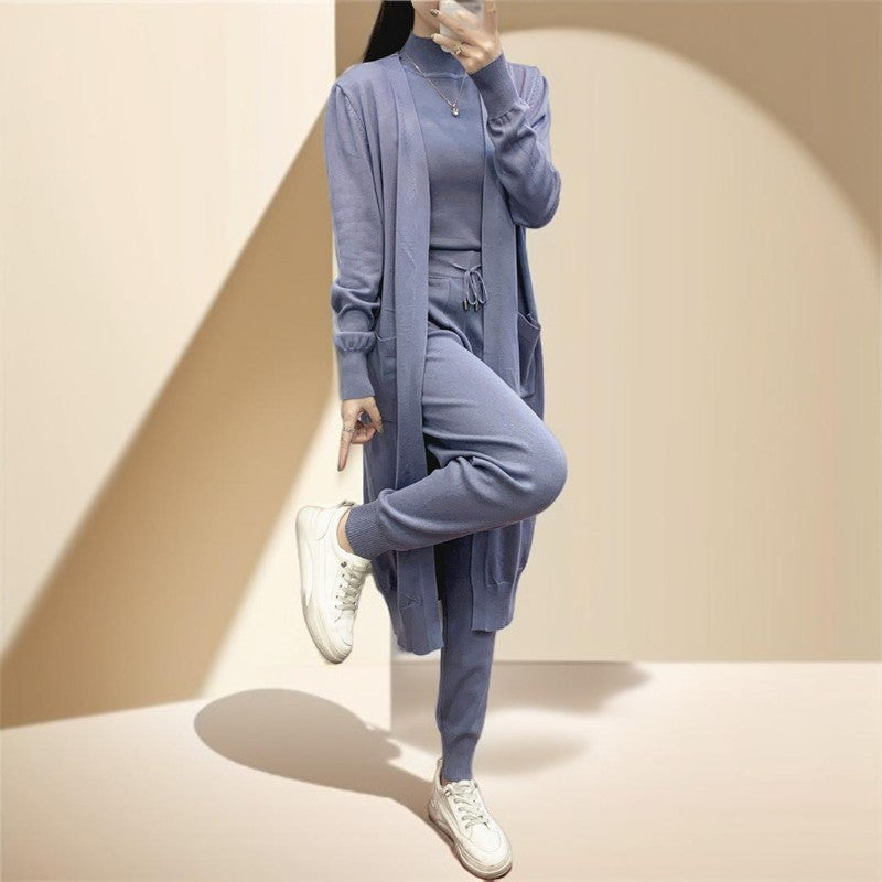 Autumn Knitted Three-Piece Set - Try Modest Limited