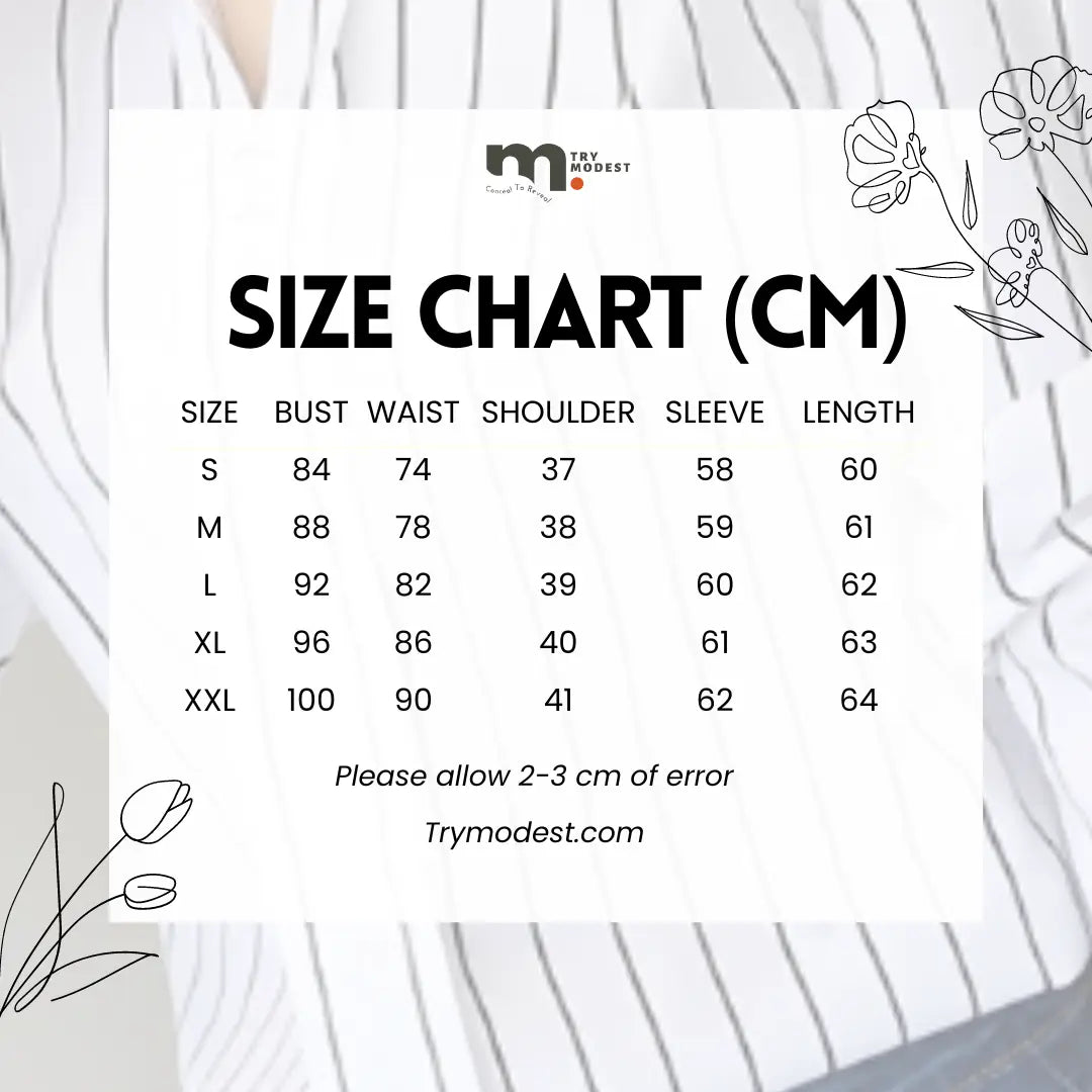 Casual printed white tops for women - Try Modest Limited