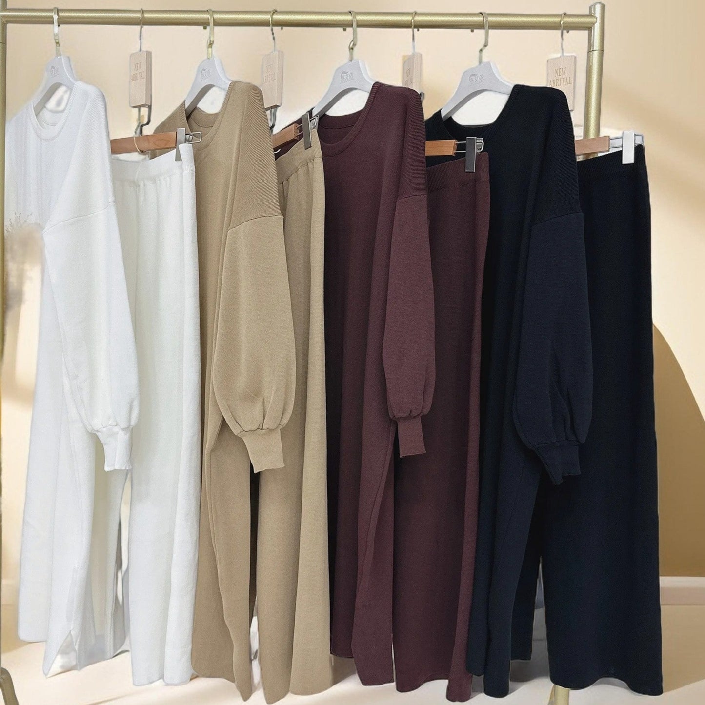 Cozy Knitted Loungewear Set - Try Modest Limited