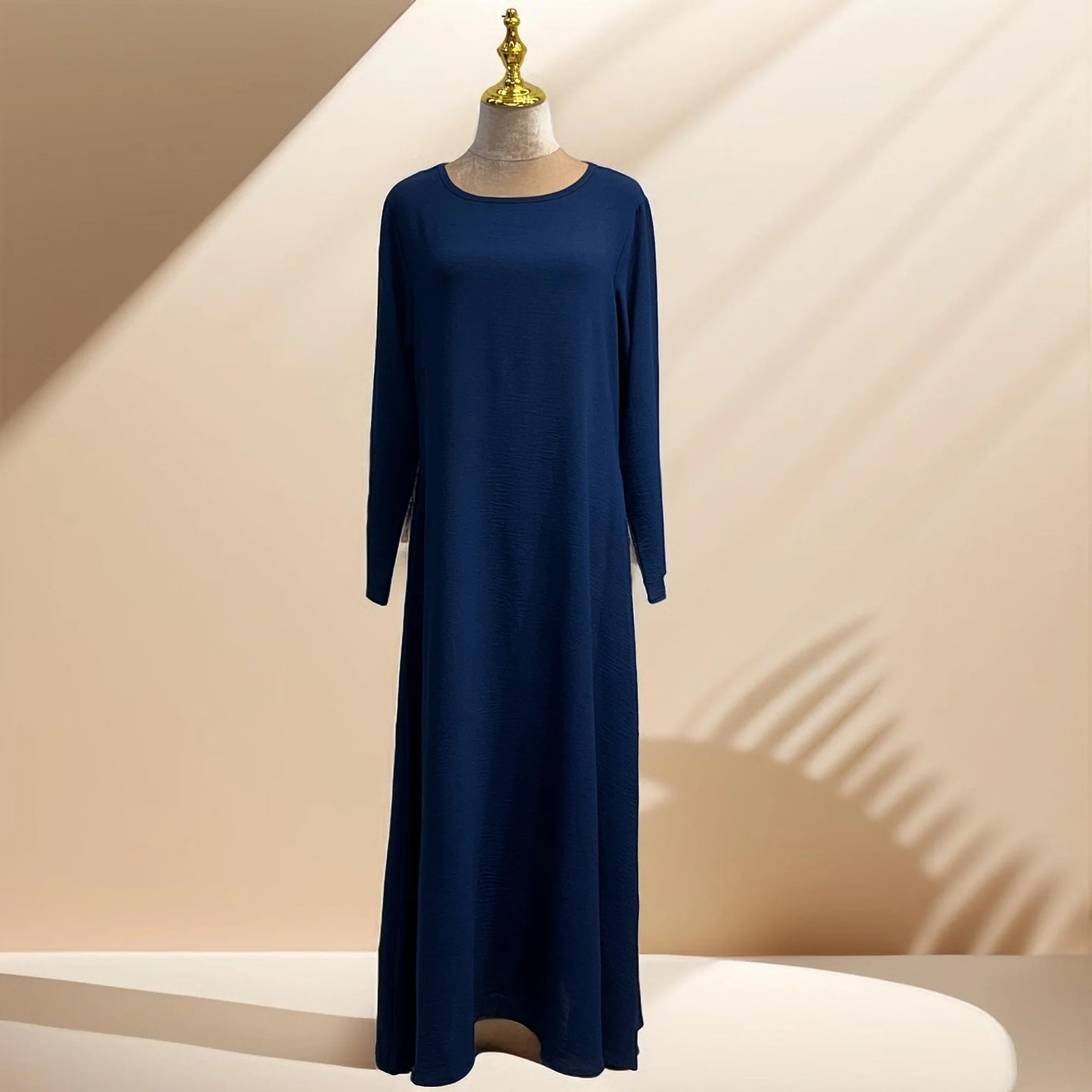 Dalia loose slip dress with pockets and long sleeve - Try Modest Limited