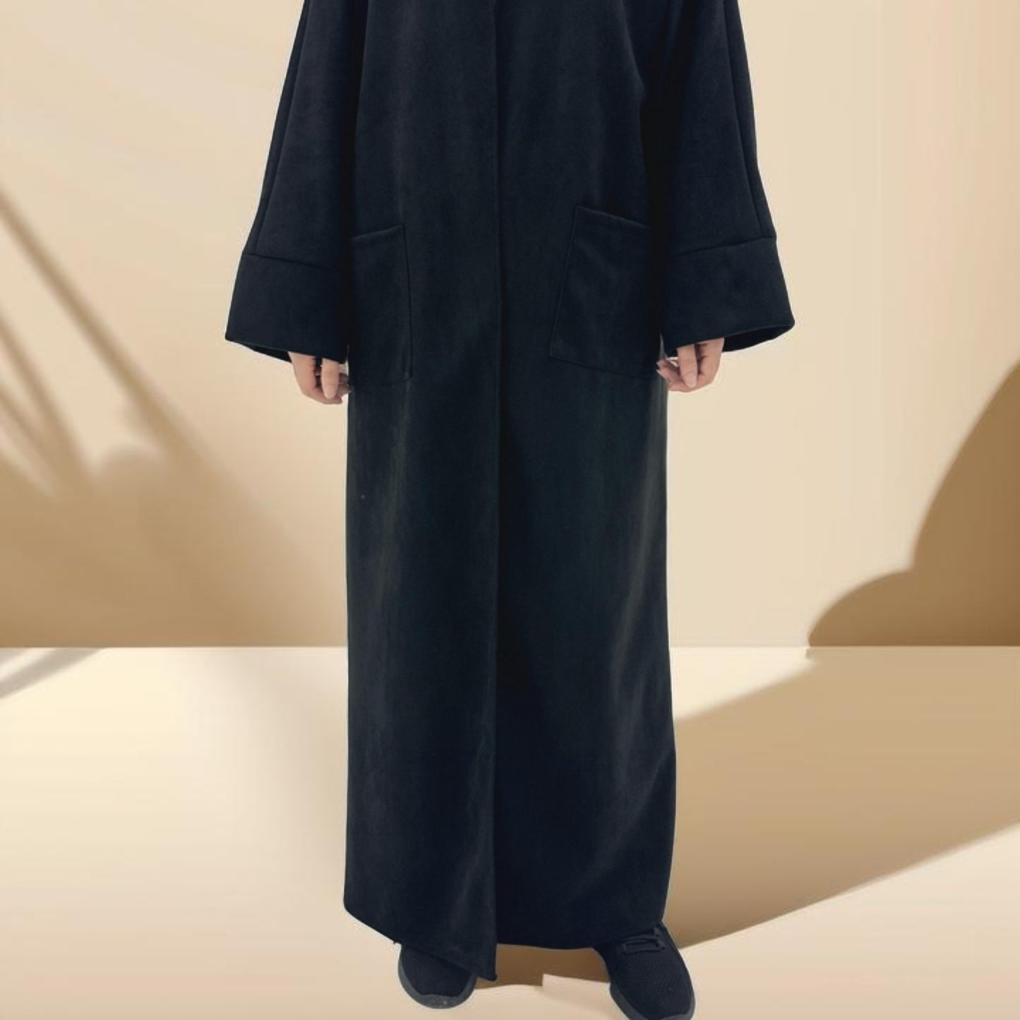 Deena Velvet Coat Abaya - Try Modest Limited