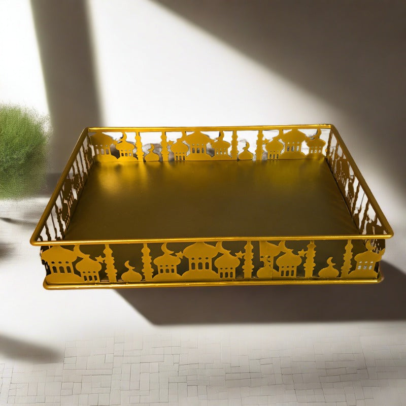 Eid Delights: Wrought Iron Ramadan Platter Tray - Try Modest Limited