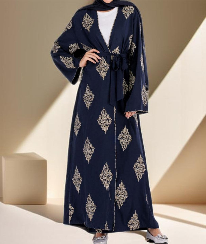 Festive open abaya - Try Modest Limited