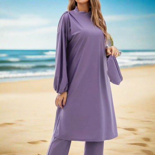 Full coverage 2 PC modest swimsuit - Try Modest Limited 