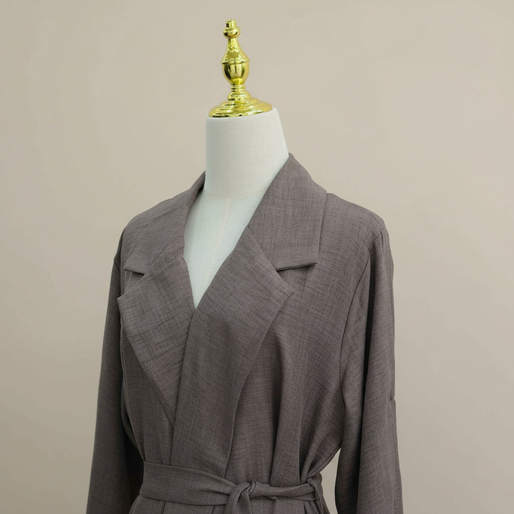 Grace Ruched Abaya Coat