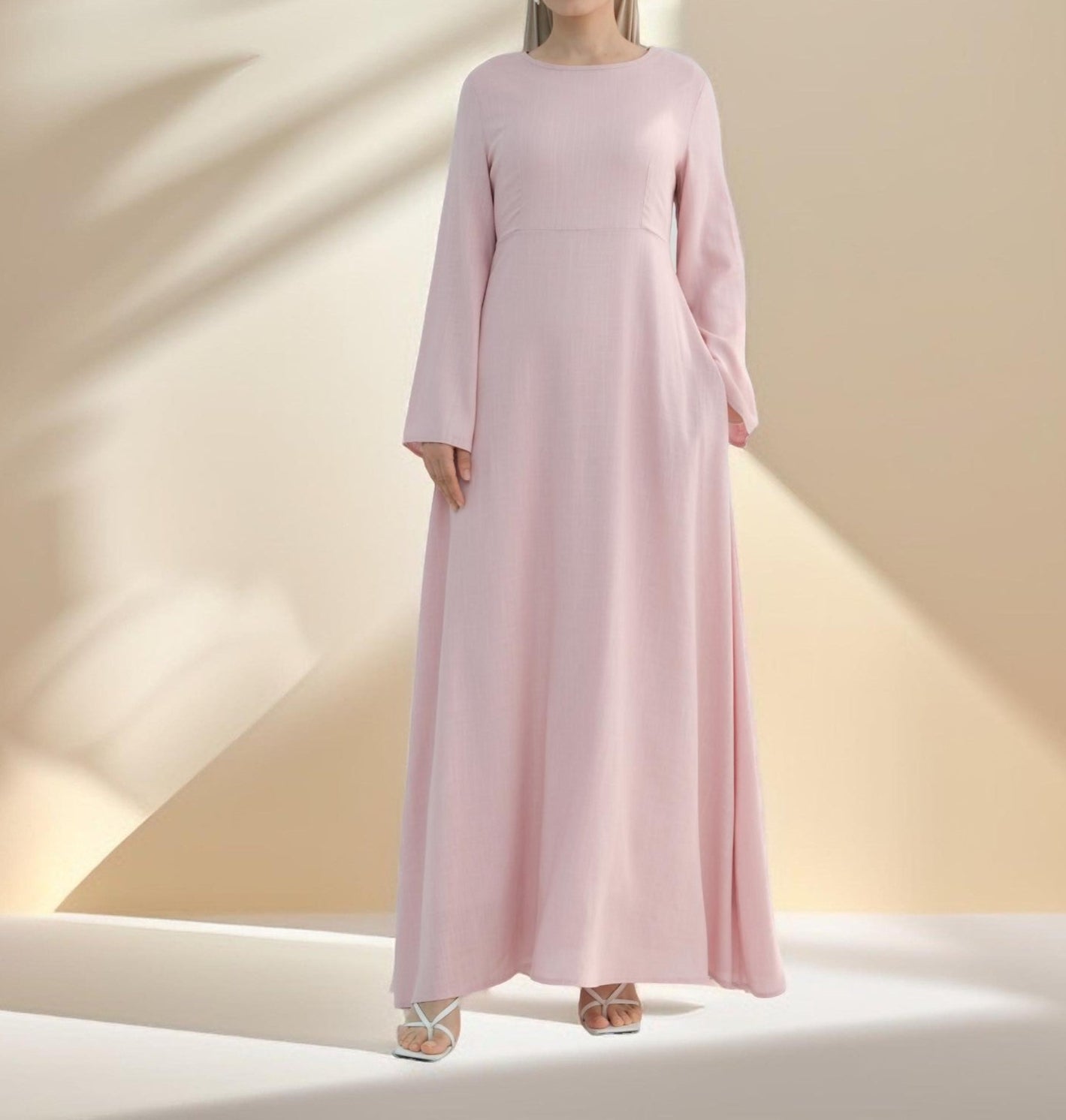 Isabella Modest Maxi Dress with belt - Try Modest Limited