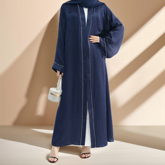 Layali-Chainlight Open Front Throw Over Abaya - Try Modest Limited 