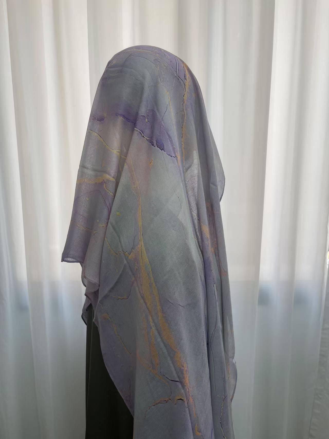 Lilac Swirl Modal Hijab - Try Modest Limited
