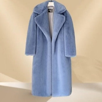 Long Faux Fur Coat- WInter long coats for women - Try Modest Limited 