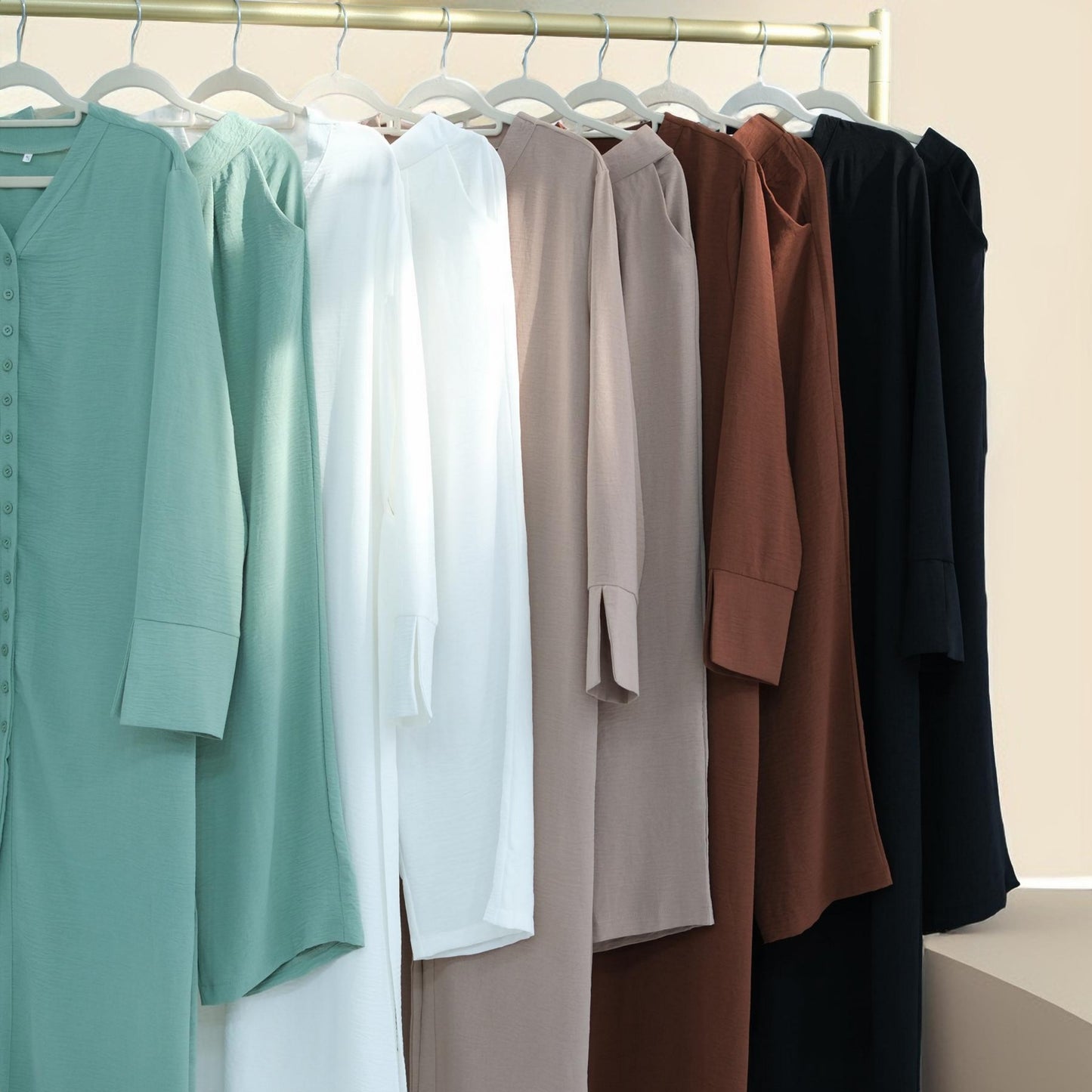 Milan Button-Down Tunic Abaya and Pants Set - Try Modest Limited