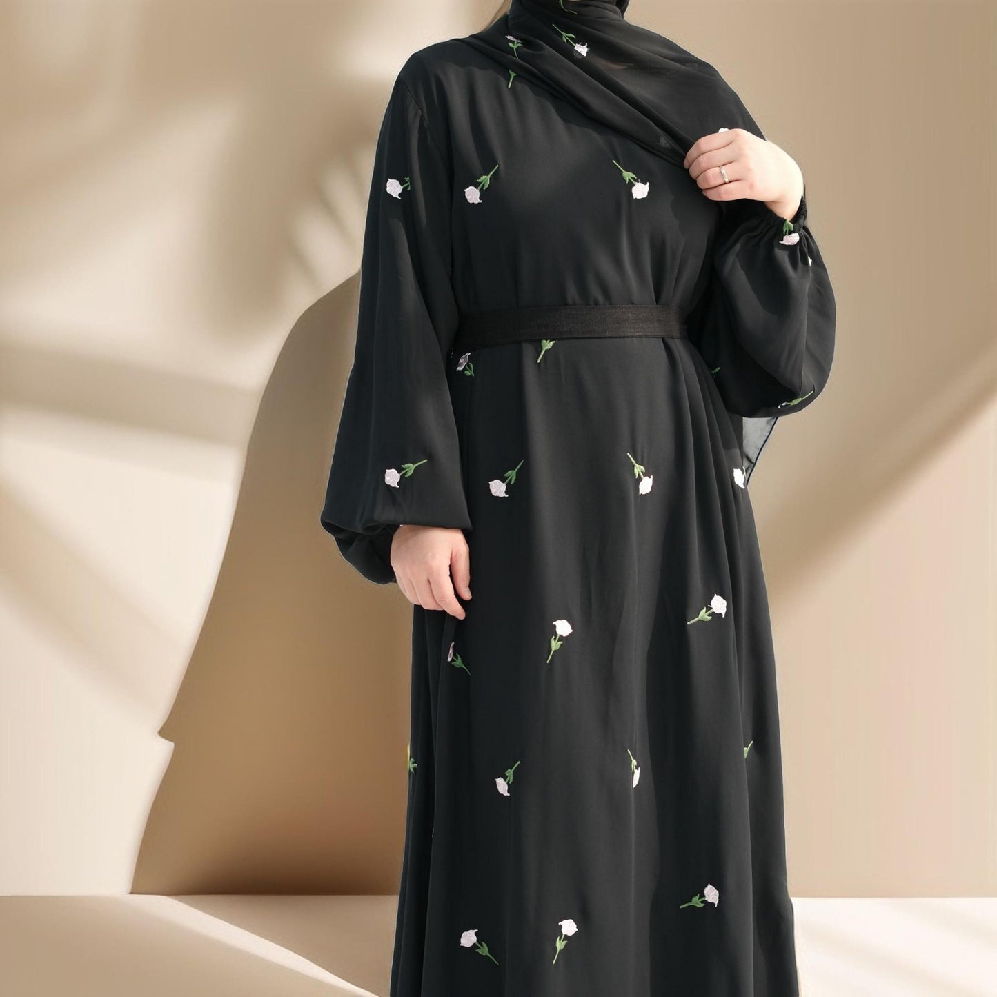 Nadira Maxi Dress with Matching Hijab - Try Modest Limited
