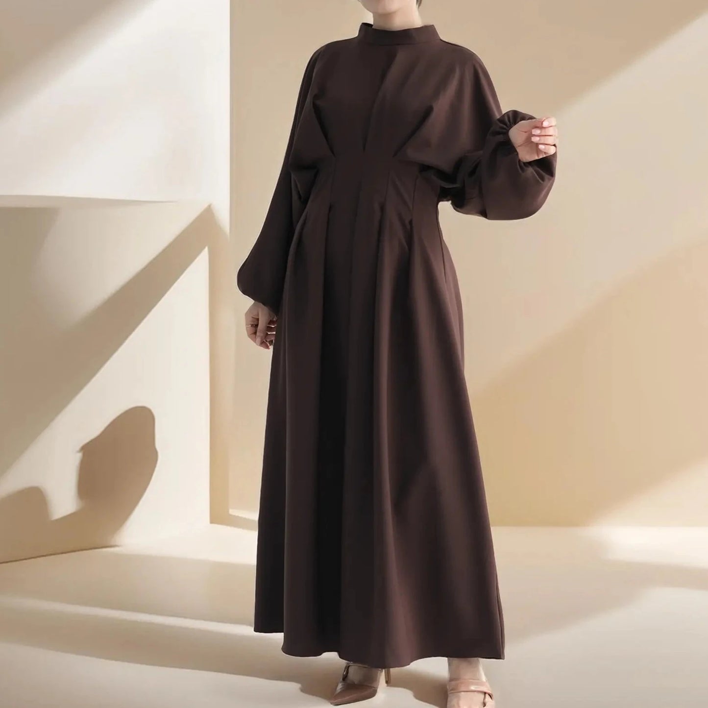 Sahl Simple Long Sleeve Zip Dress - Try Modest Limited