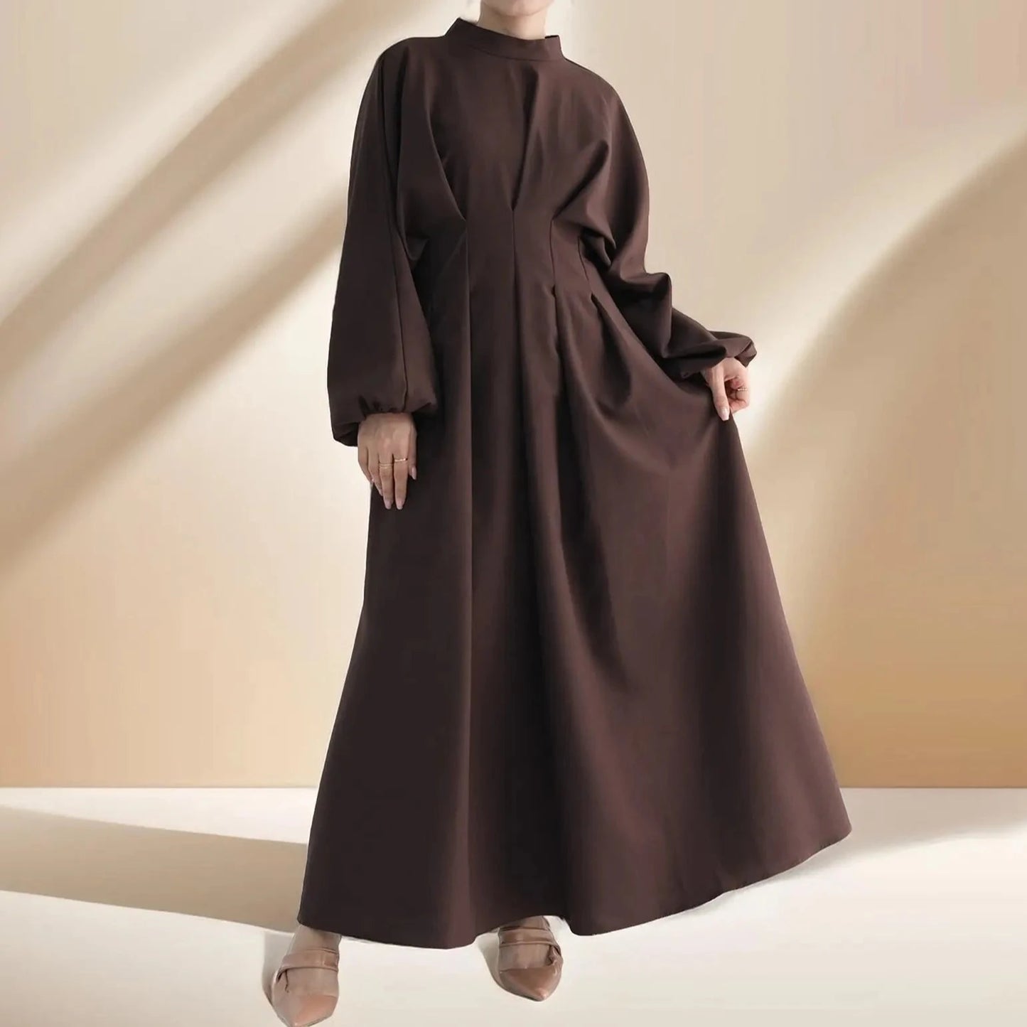 Sahl Simple Long Sleeve Zip Dress - Try Modest Limited 
