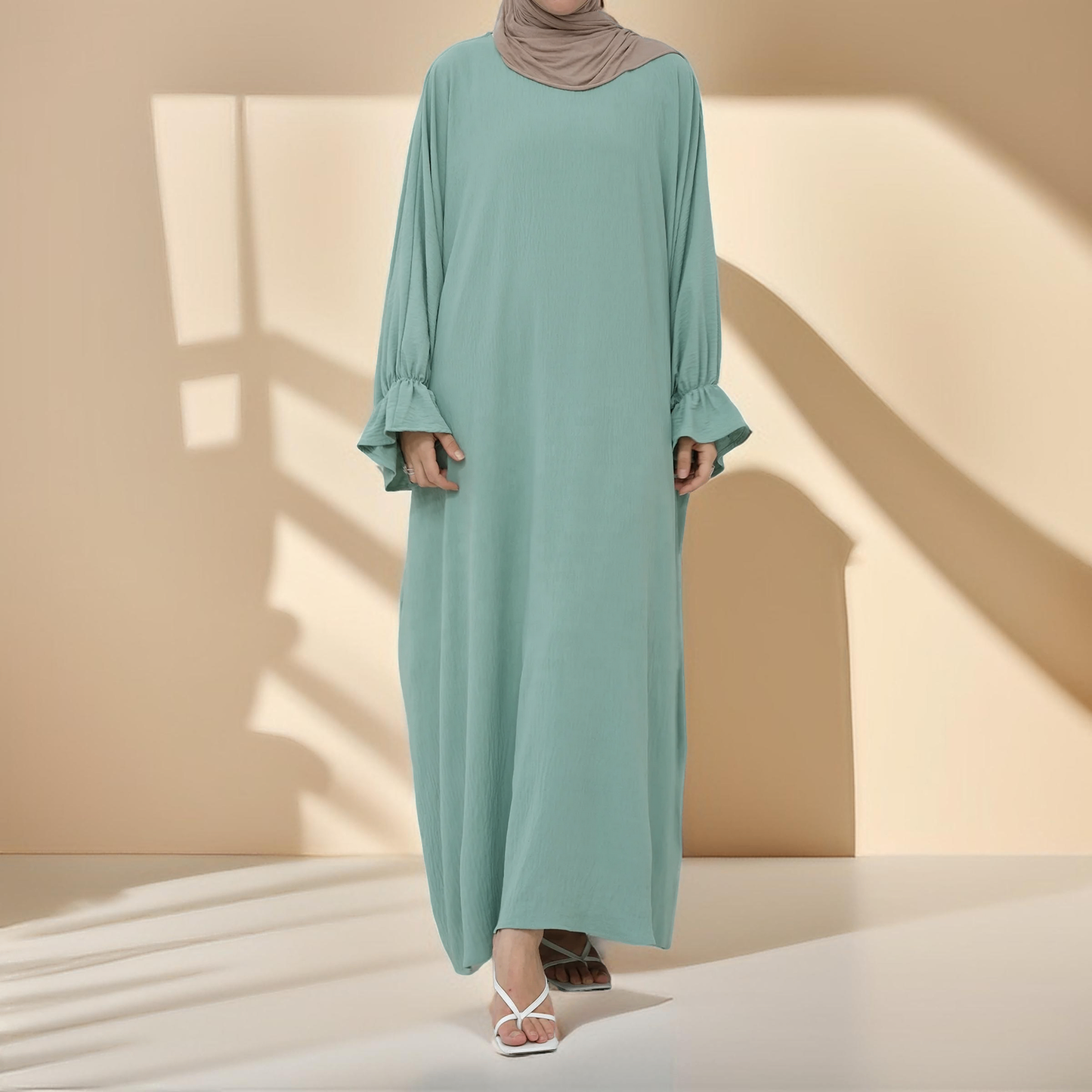Serene Petal Abaya - Loose Cut & Comfy - Try Modest Limited 