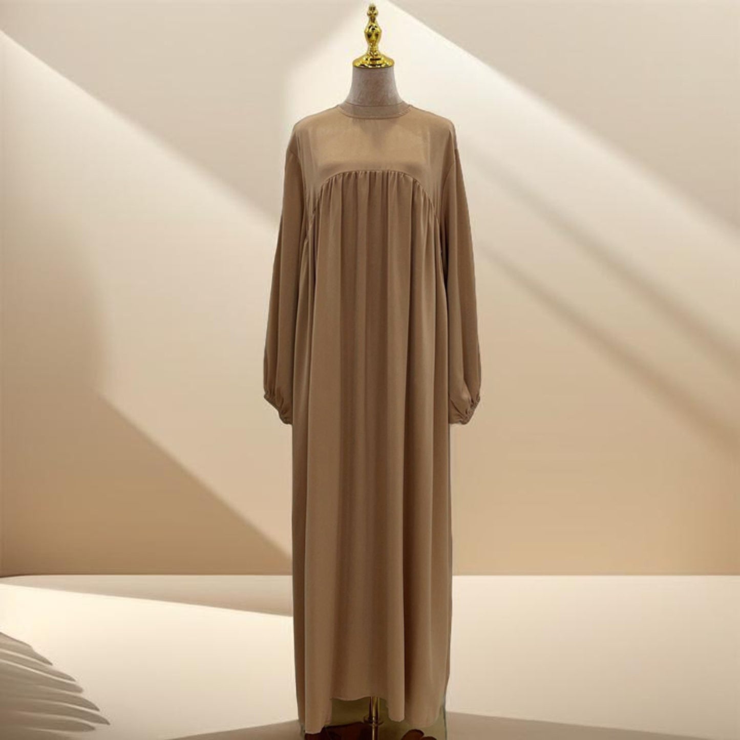 Shimmery Abaya Dress with Loose Fit - Try Modest Limited