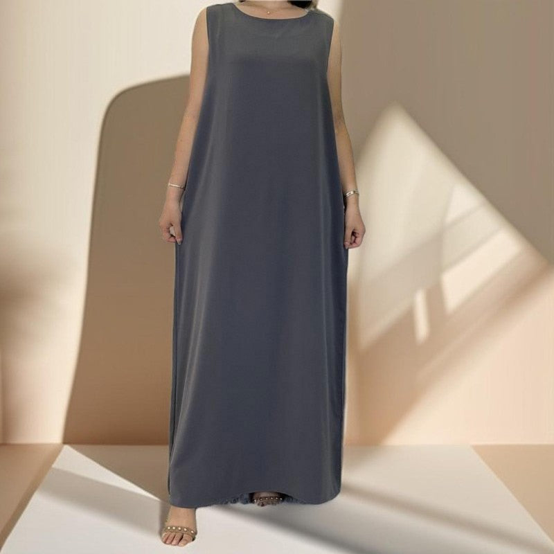 Sleeveless slip dress - Try Modest Limited