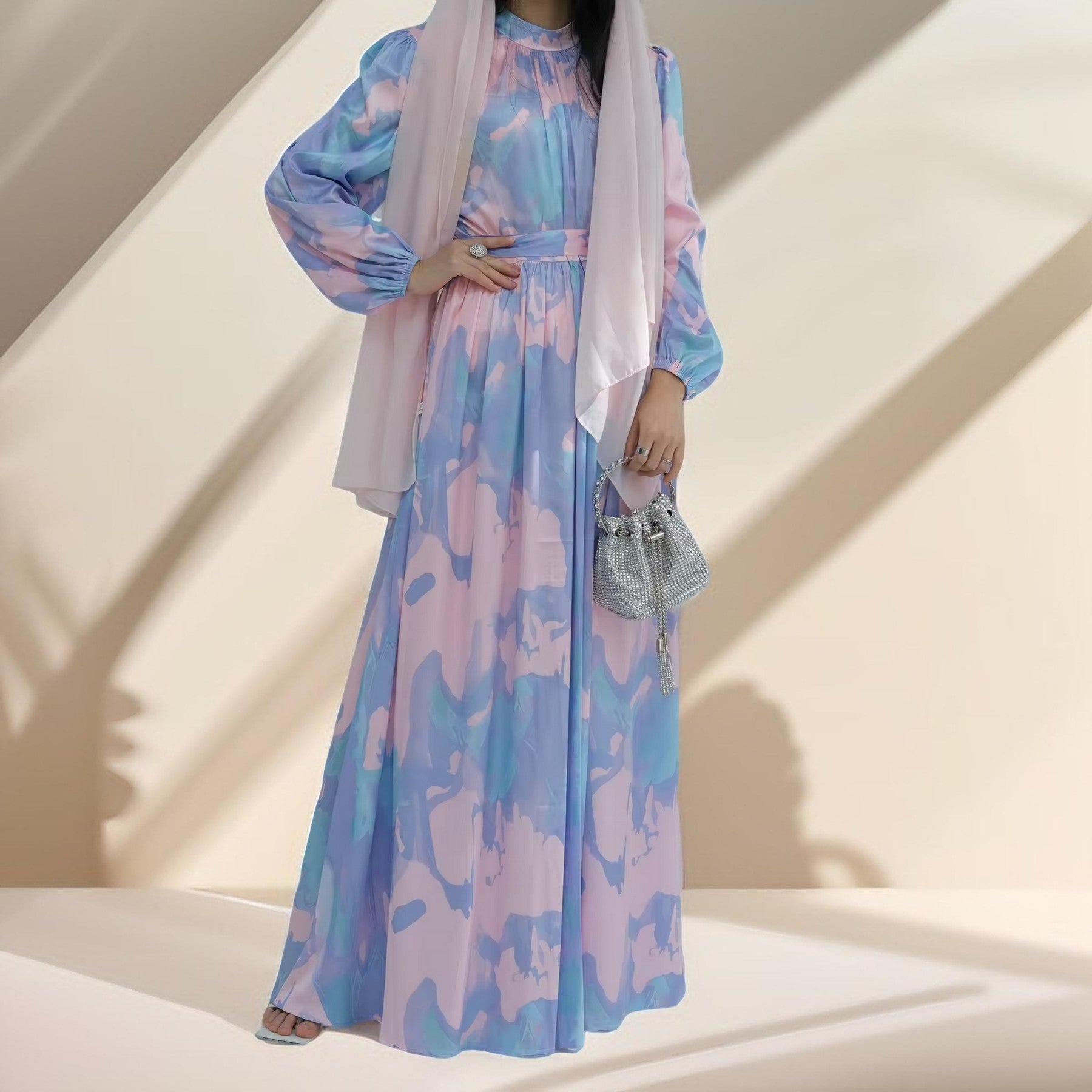 Tranquil Twilight Maxi Dress - Try Modest Limited 