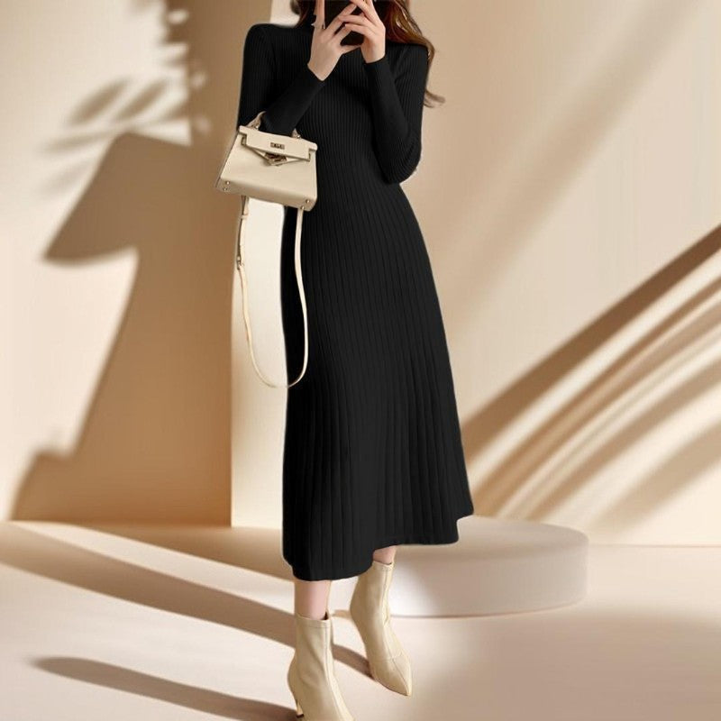 Turtleneck Mid-length Jumper Dress - Try Modest Limited