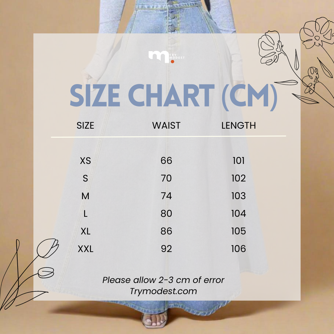 Vintage Vibe Denim Skirt - Try Modest Limited