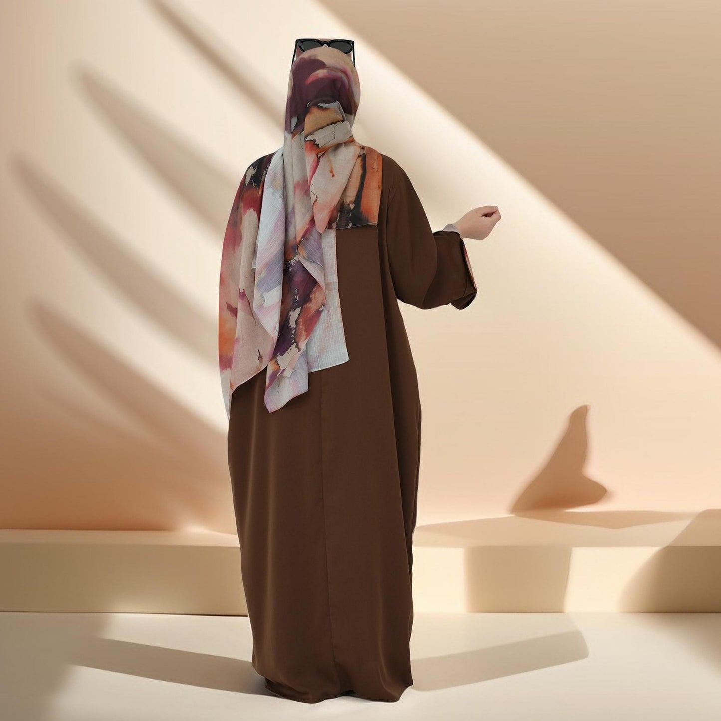 Watercolor Bloom Abaya Set - Try Modest Limited