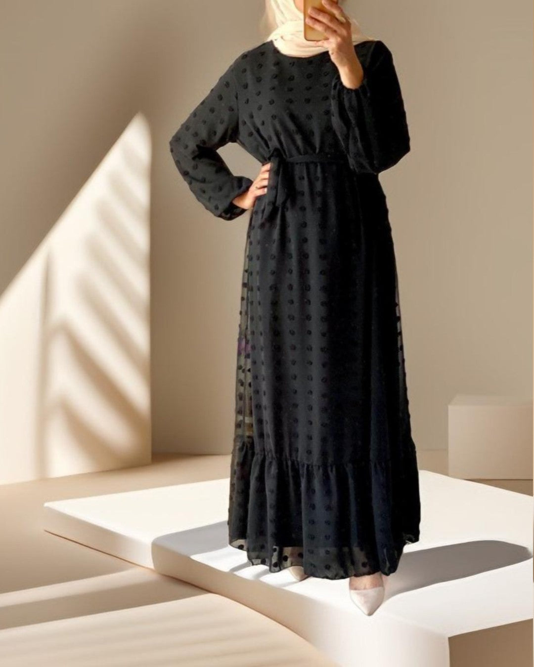 Arabian Women's Gown-full sleeve maxi dress - Try Modest Limited 