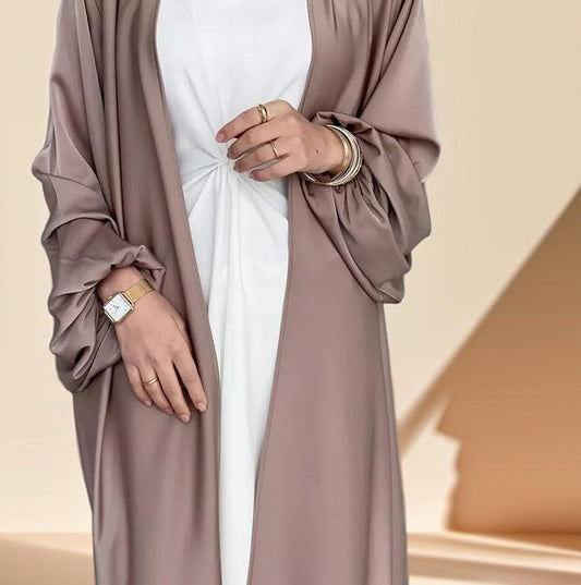 Casual Beautiful Bubble sleeve Kimono/Abaya for Women - Try Modest Limited 