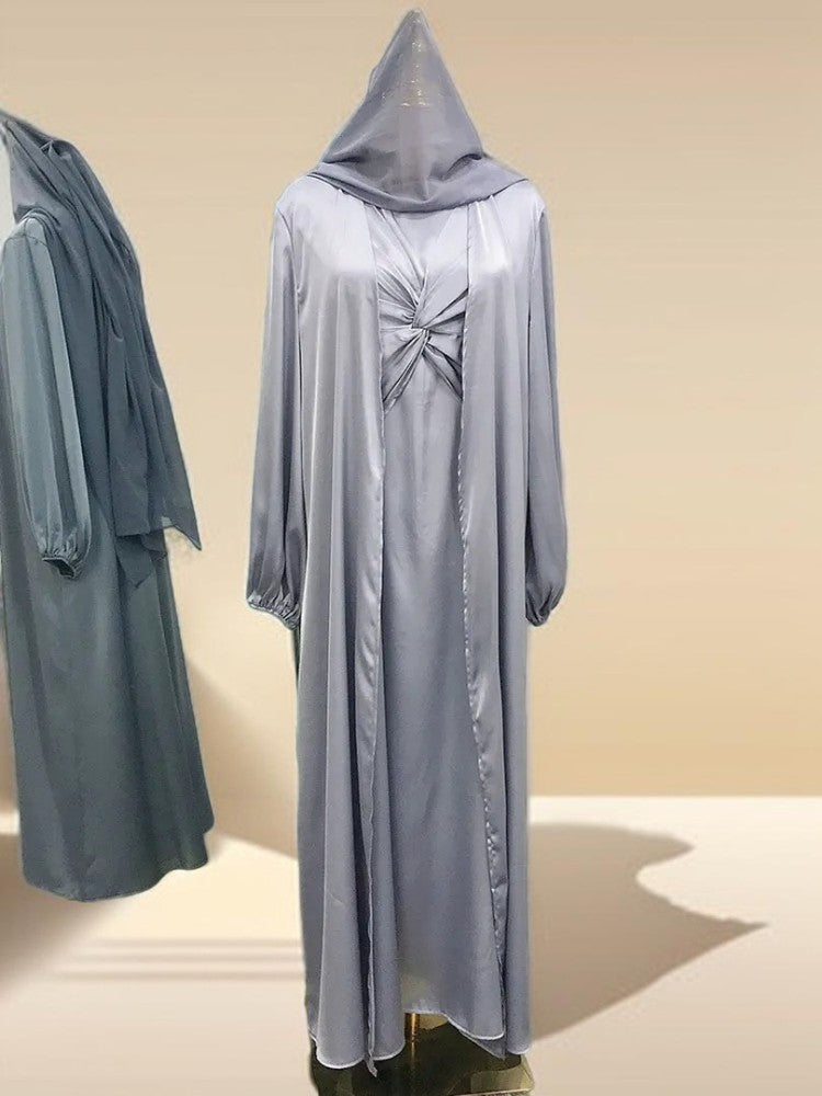 Luxury 2 piece abaya dress - Try Modest Limited 