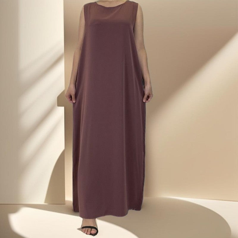 Sleeveless slip dress - Try Modest Limited 