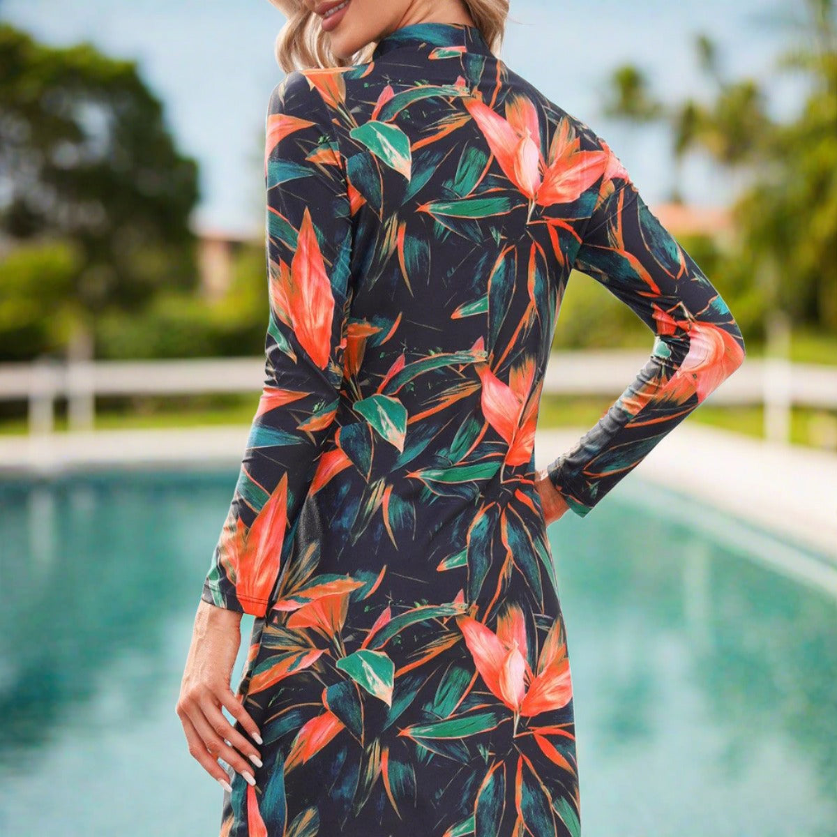 Women's Printed Swimsuit - Try Modest Limited 