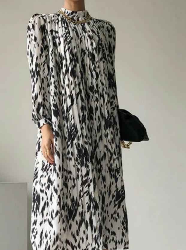 Casual Stylish-Full Sleeve Printed pattern Women dress - Try Modest Limited