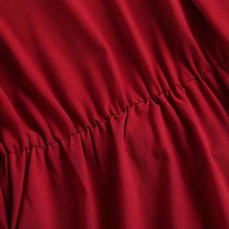 Non-Stretchable Regular Sleeve A-Line Dress - Try Modest Limited