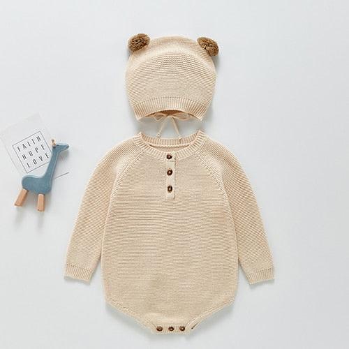 Solid Knitted jumpsuits for babies - Try Modest Limited