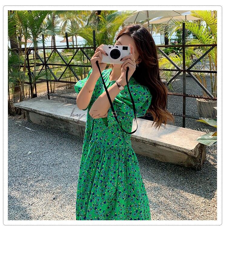 Summer Casual Short-Sleeve Floral Dresses - Try Modest Limited