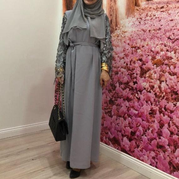 Tassel sequin evening dress - Try Modest Limited