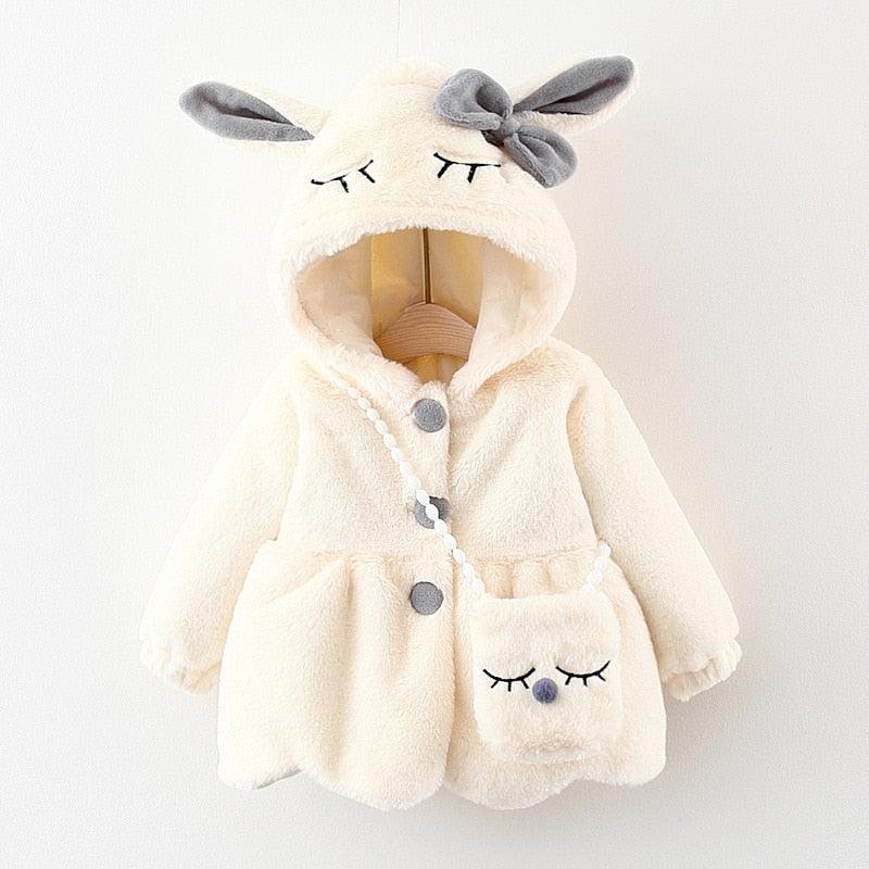 Winter Warm Hooded Rabbit Jacket - Try Modest Limited