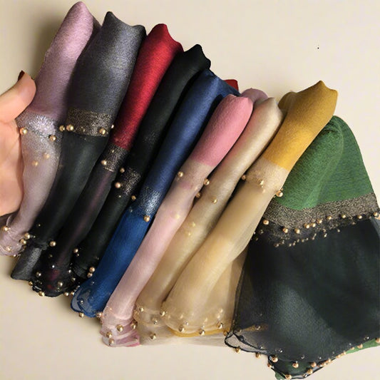 Women's Fashionable Silky Evening scarf/Wrap - Try Modest Limited