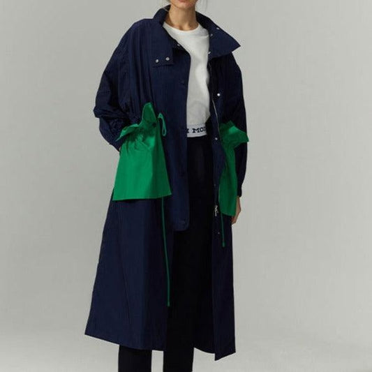 Streetwear style long oversized trench coat - Try Modest Limited 