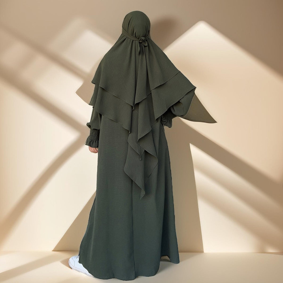 2 PC Umrah abaya/Prayer dress with khimar - Try Modest Limited