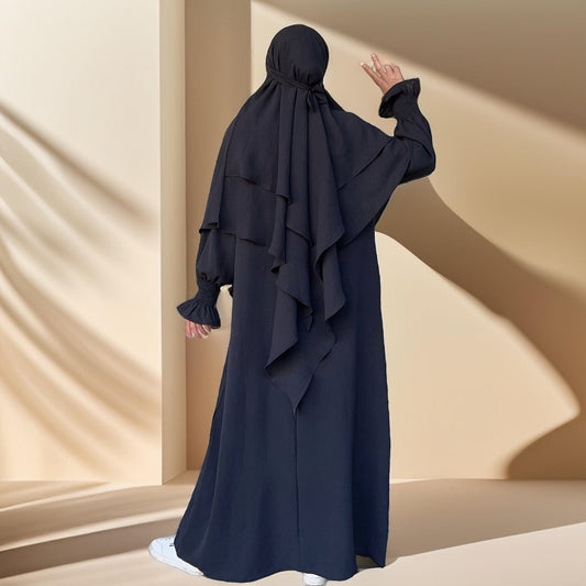 2 PC Umrah abaya/Prayer dress with khimar - Try Modest Limited 