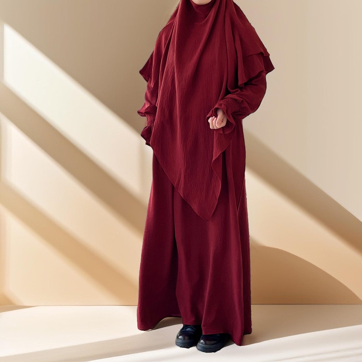 2 PC Umrah abaya/Prayer dress with khimar - Try Modest Limited 