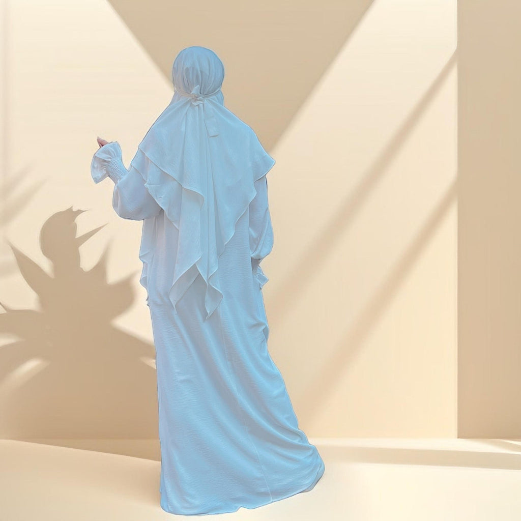 2 PC Umrah abaya/Prayer dress with khimar - Try Modest Limited