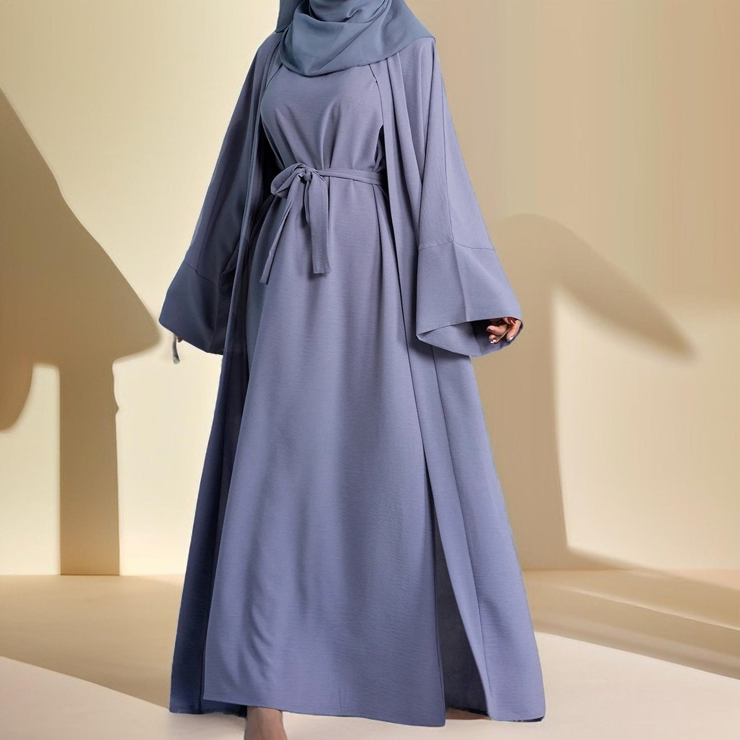 2 Piece Crepe Abaya Set - Try Modest Limited 