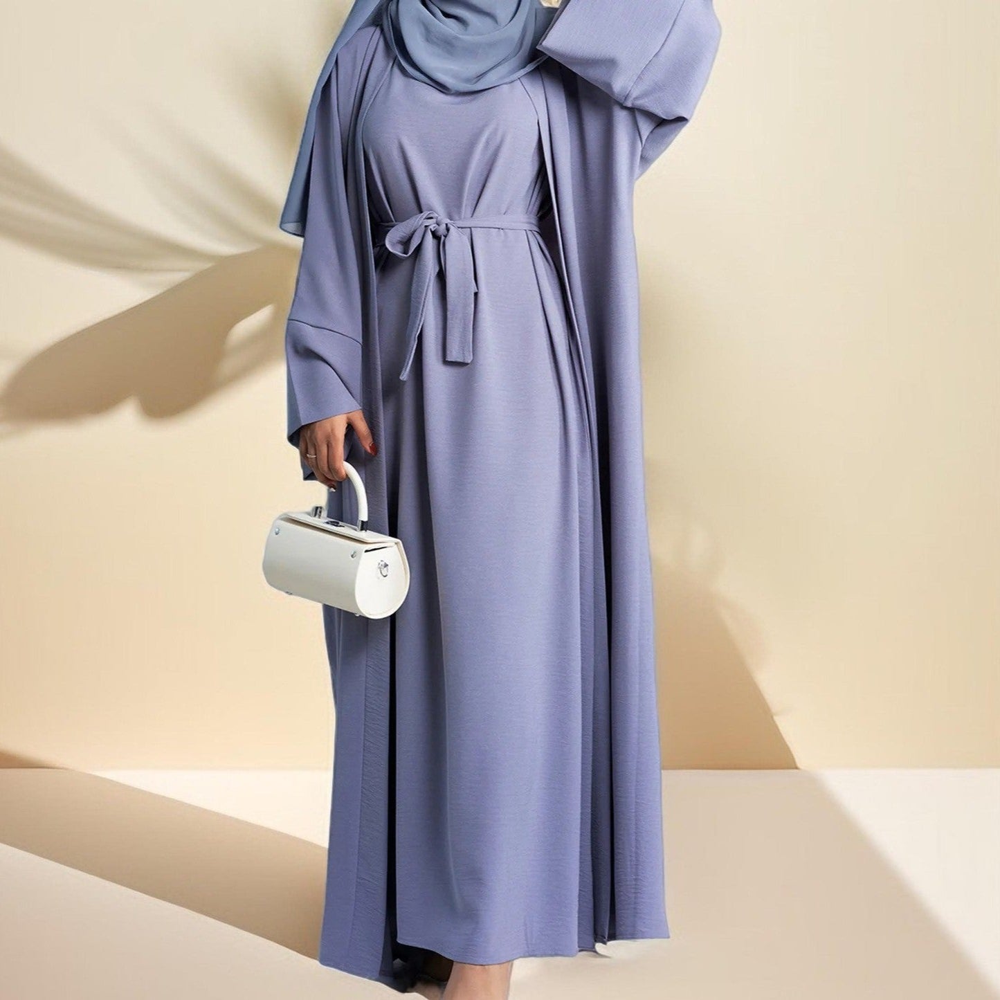 2 Piece Crepe Abaya Set - Try Modest Limited 