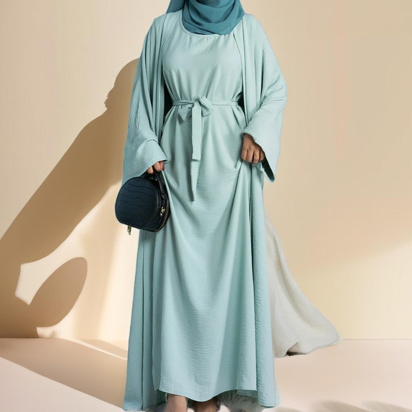 2 Piece Crepe Abaya Set - Try Modest Limited 