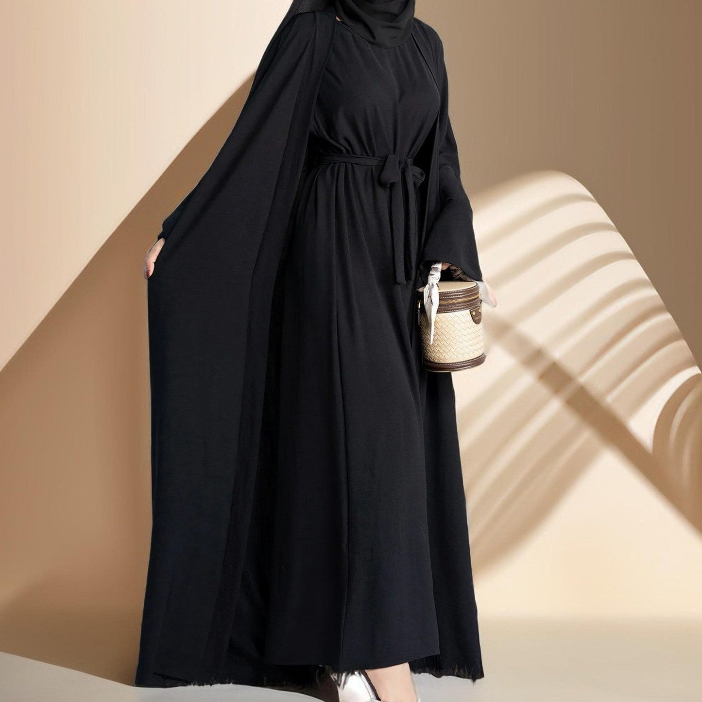 2 Piece Crepe Abaya Set - Try Modest Limited 