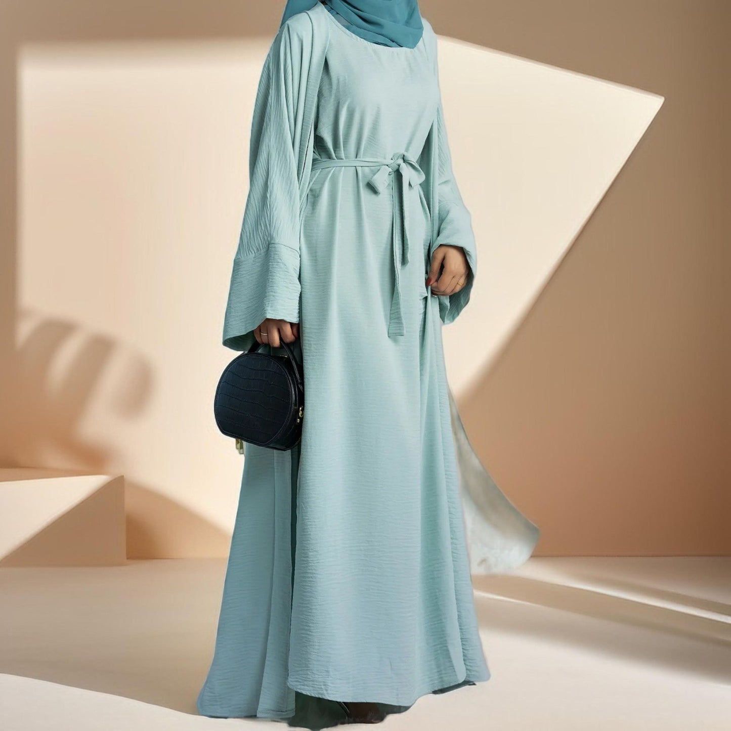 2 Piece Crepe Abaya Set - Try Modest Limited 